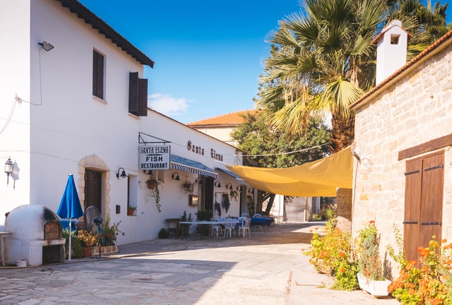 Expats love discovering restaurants in the winding streets of Cyprus.  